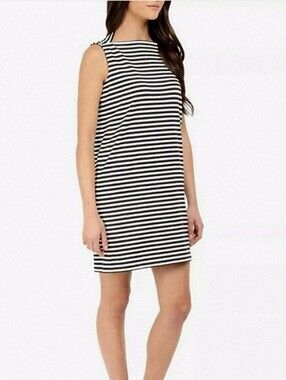 ♤ Kate Spade Black & White Striped Mini Dress